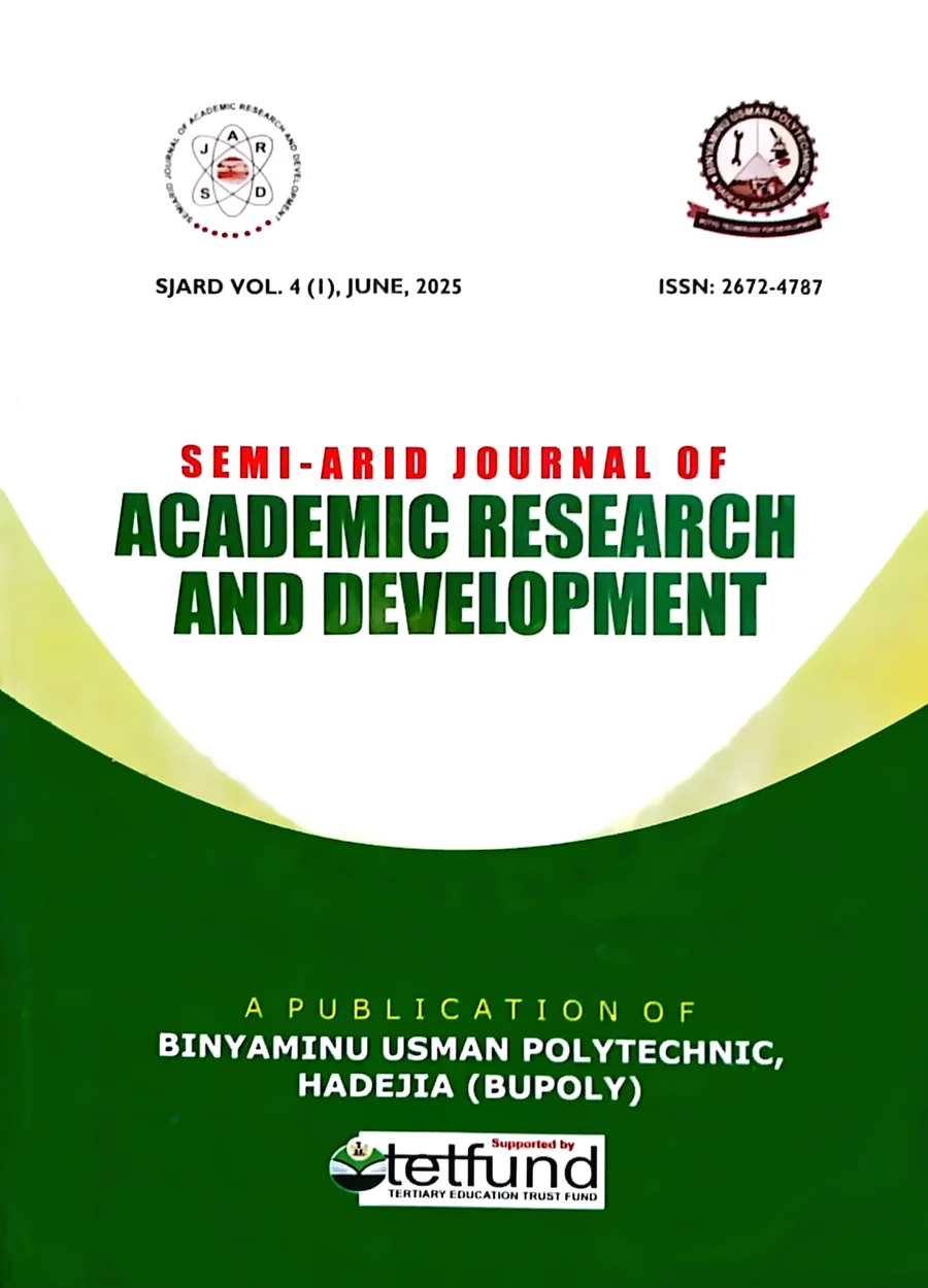 Cover of the SJARD print edition, Volume 4, Number 1, June 2025